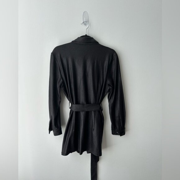 Cleo Vegan Leather Button Front Tunic - Picture 10 of 12